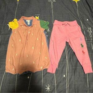 Polo Ralph Lauren Baby Girl's outfit（24M） and sweatpants(2T)